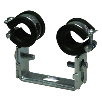 1181255 Double adjustable pipe clip with insulation